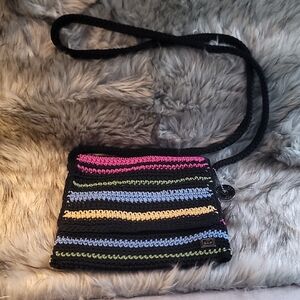 The Sak Multicolor Striped Crochet Crossbody Bag